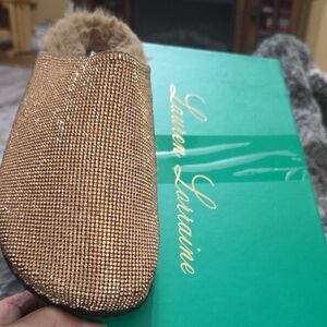 Lauren Loraine Lizzy Rose Gold Shoes Size 7